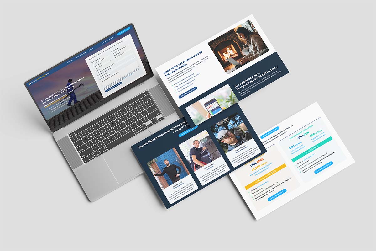 Création site Internet pour artisan par l'agence web Bédame à Les Sables d'Olonne