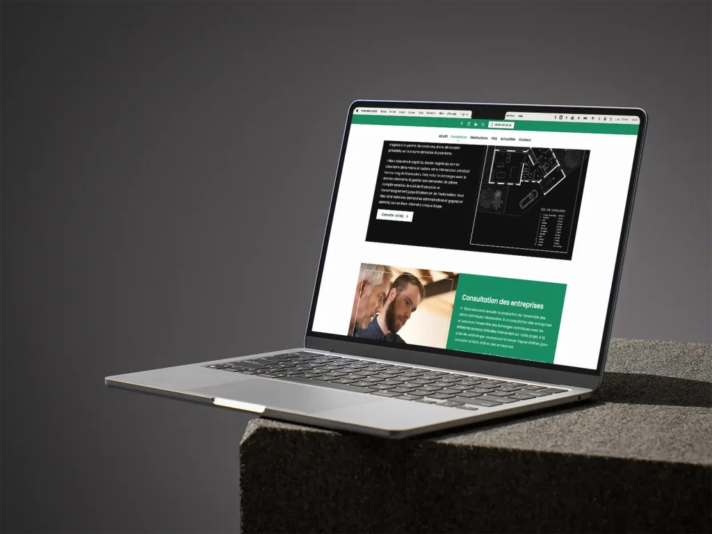 Création site web pour un maitre d'oeuvre aux sables d'olonne par Bédame